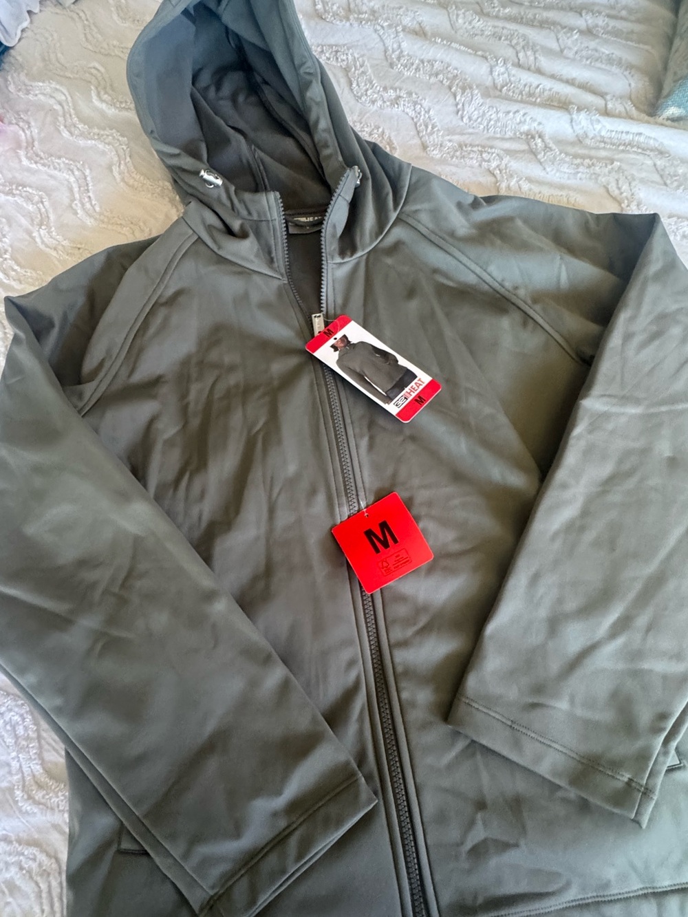 Women’s Hooded Softshell Jacket - Green size medium